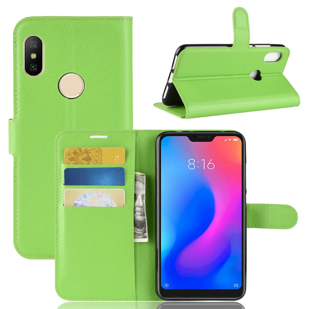 Флип-чехол для телефона из искусственной кожи Xiaomi Redmi Note 6 Pro с двумя камерами |