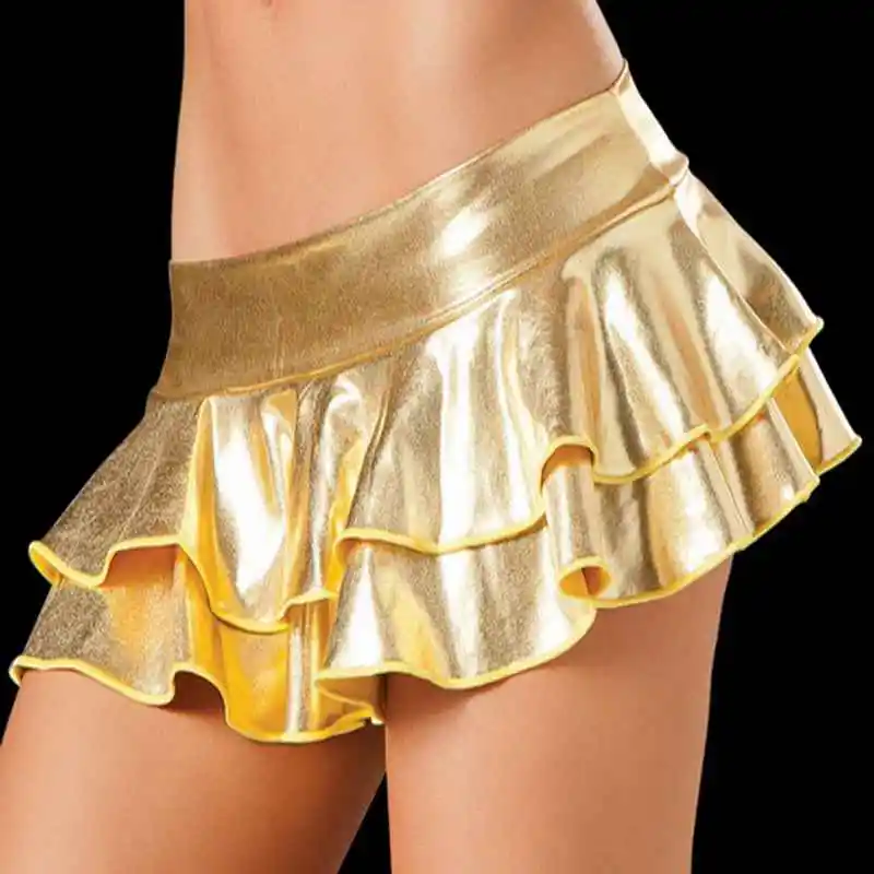 Сексуальные латексные юбки для молодых девушек Женская Одежда танцев на шесте