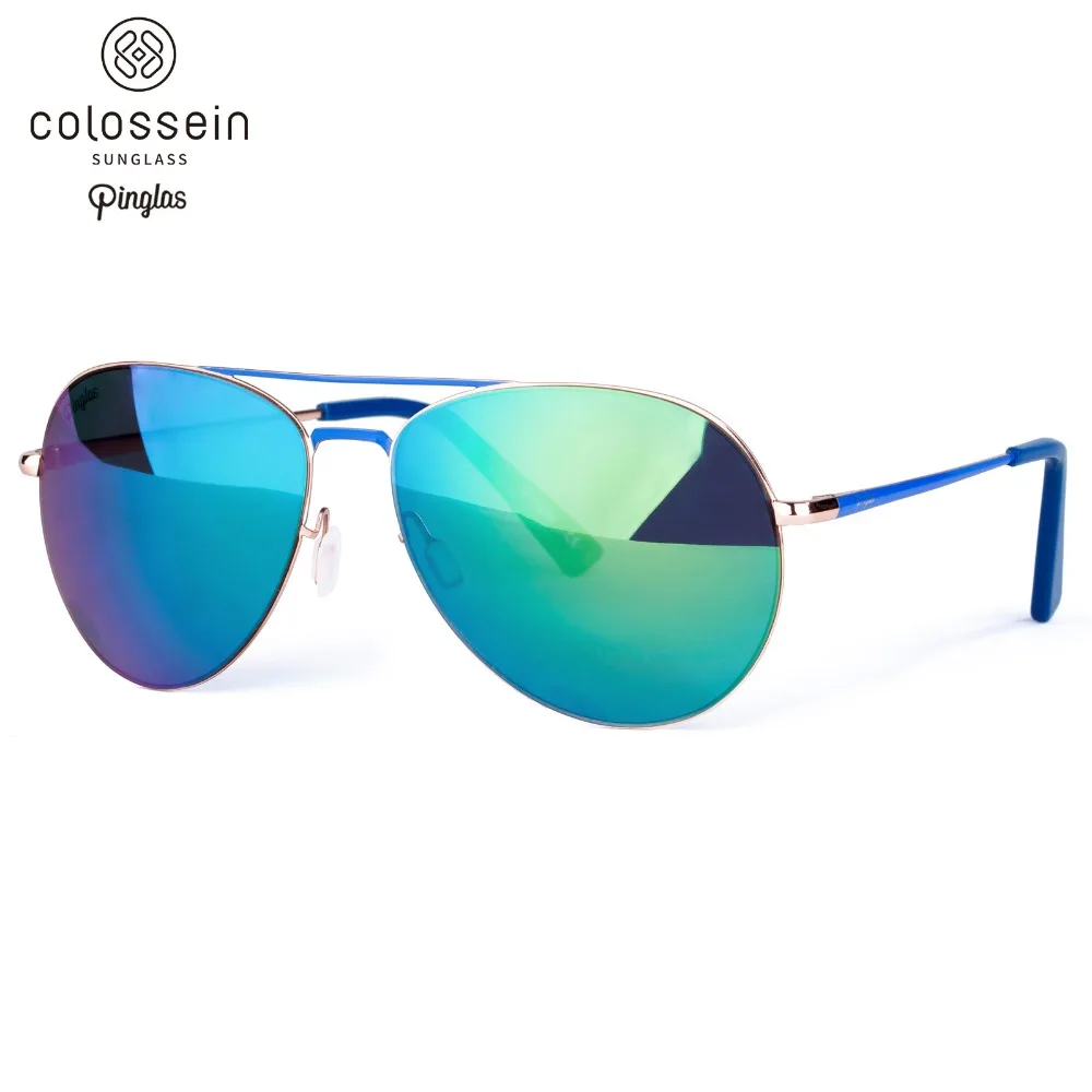 Солнцезащитные очки авиаторы унисекс в металлической оправе|Женские