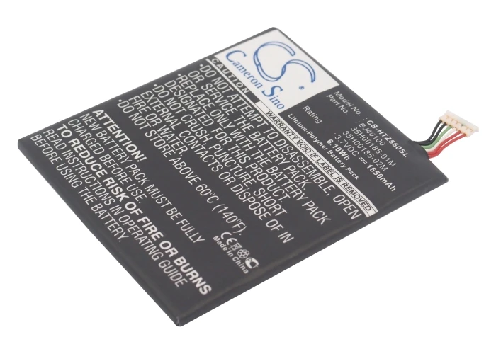 Аккумулятор Cameron Sino 1650mAh 35H00185 06M BJ40100 для HTC One S Ville C Z520e Z560E T Mobile PJ40110|cameron sino|cameron sino