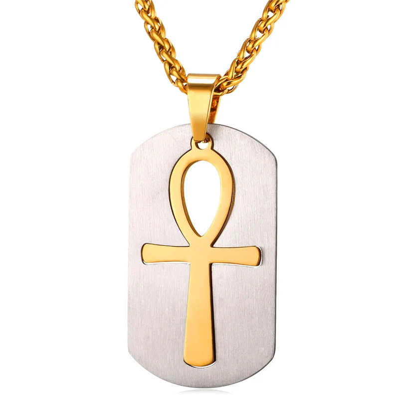 Религиозное ожерелье Kpop с крестом на щиколотке и кулонами золотого/черного цвета