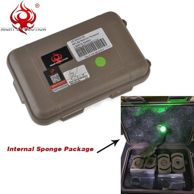 Element Airsoft тактический шлем вспышка Светильник ИК лазерный светильник Princeton Tec MPLS2 страйкбол аксессуар Mich Быстрый Шлем светильник NE05009