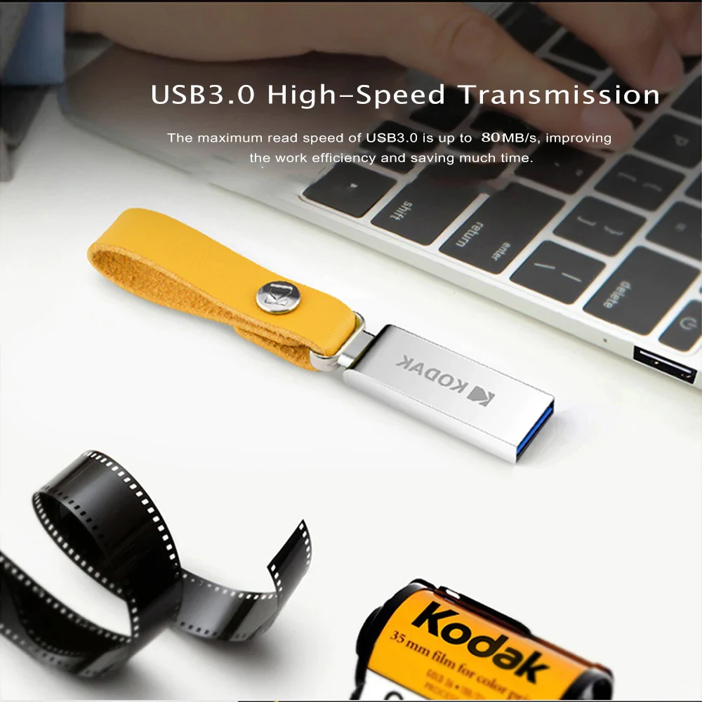 Kodak флеш-накопитель K123 USB 3,1 металлический USB флеш-накопитель 16 ГБ 32 ГБ 64 Гб 128 ГБ флеш-накопитель USB 3,0 флеш-накопитель U диск
