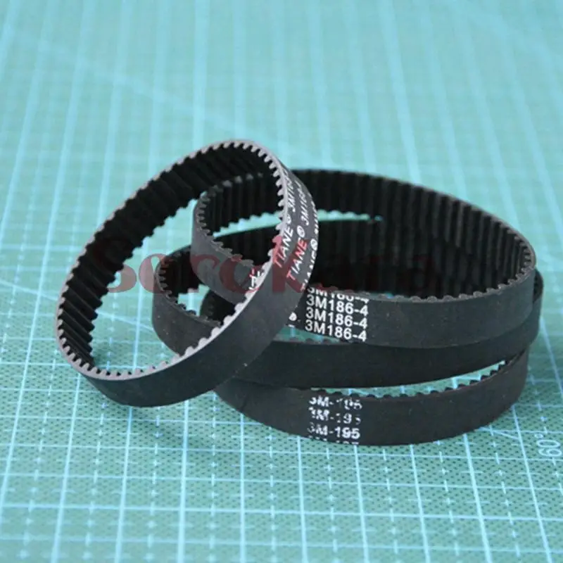 5PCS Rubber MXL Timing Belt Length 164mm-190mm 3D Printer Belt Closed Loop