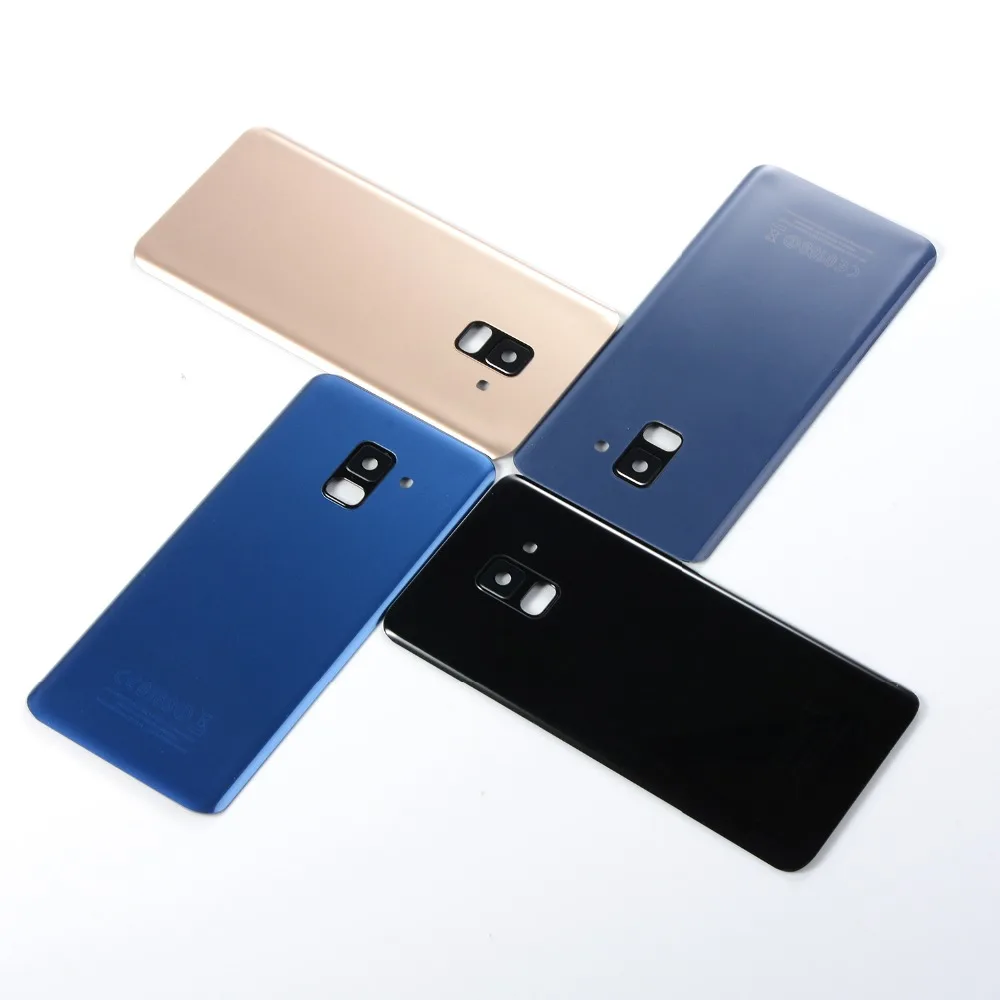 

Для Samsung Galaxy A8 + A8 plus 2018 A730 A730F A730DS Корпус аккумулятор стеклянная Задняя крышка объектива камеры + наклейка