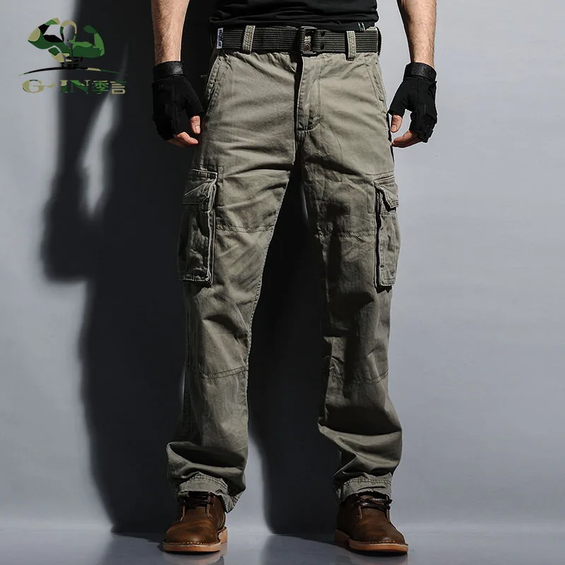 Для мужчин армейские камуфляжные брюки для девочек снаружи Camo штаны карго