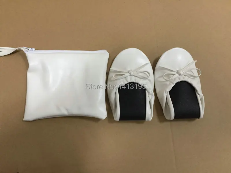 Розничная продажа! Удобные женские складывающиеся балетки на плоской подошве