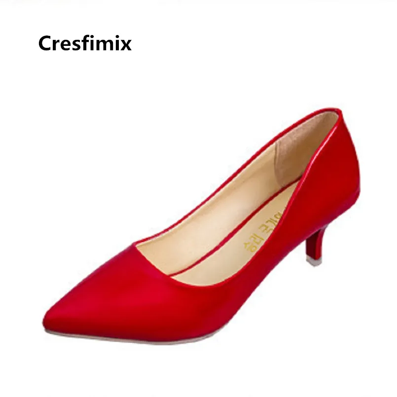 Туфли Cresfimix женские на высоком каблуке удобные повседневные без застежки