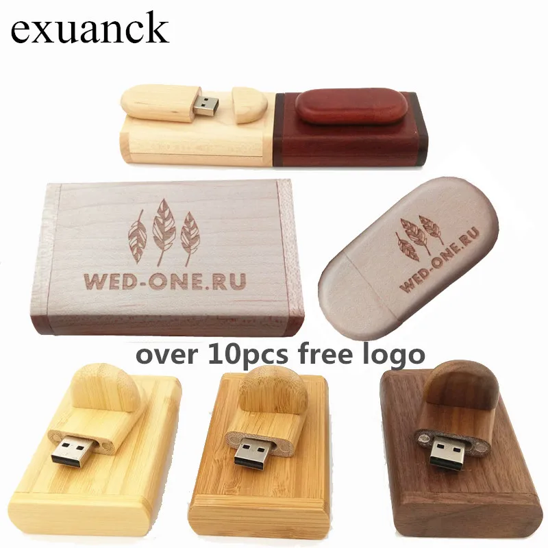 Exuanck Coustomized Логотип Деревянный выгравировать Usb 2 0 карта памяти Флеш накопитель