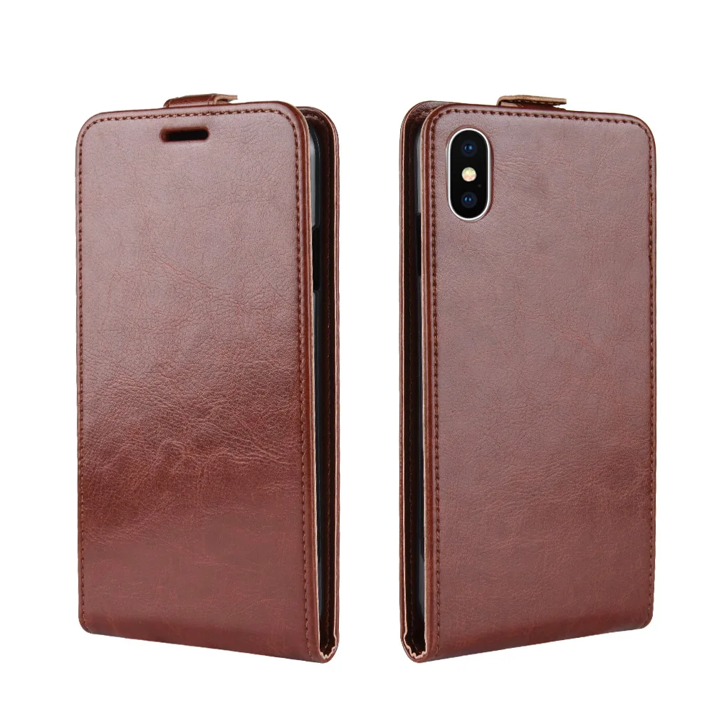 Для iPhone Xs Max бизнес ретро Книга из искусственной кожи чехол флип-чехол Вертикальный флип-чехол сумка для iPhone 8 Plus 6s Plus XR XS Coque