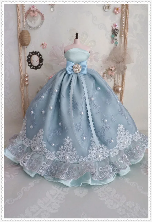 Ручной работы DIY 1/6 blyth Кукла одежда модные куклы кружевные аксессуары платье +