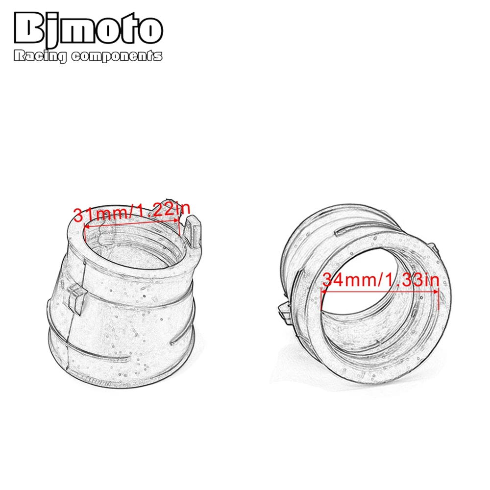 Мотоциклетный адаптер карбюратора BJMOTO впускной коллектор для Honda CBR250 MC14 CBR 250 MC17