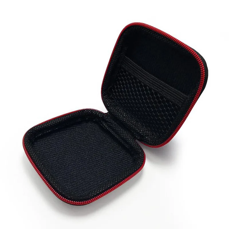 Черный чехол на молнии для Футляр наушников Чехол Размер коробки Держатель