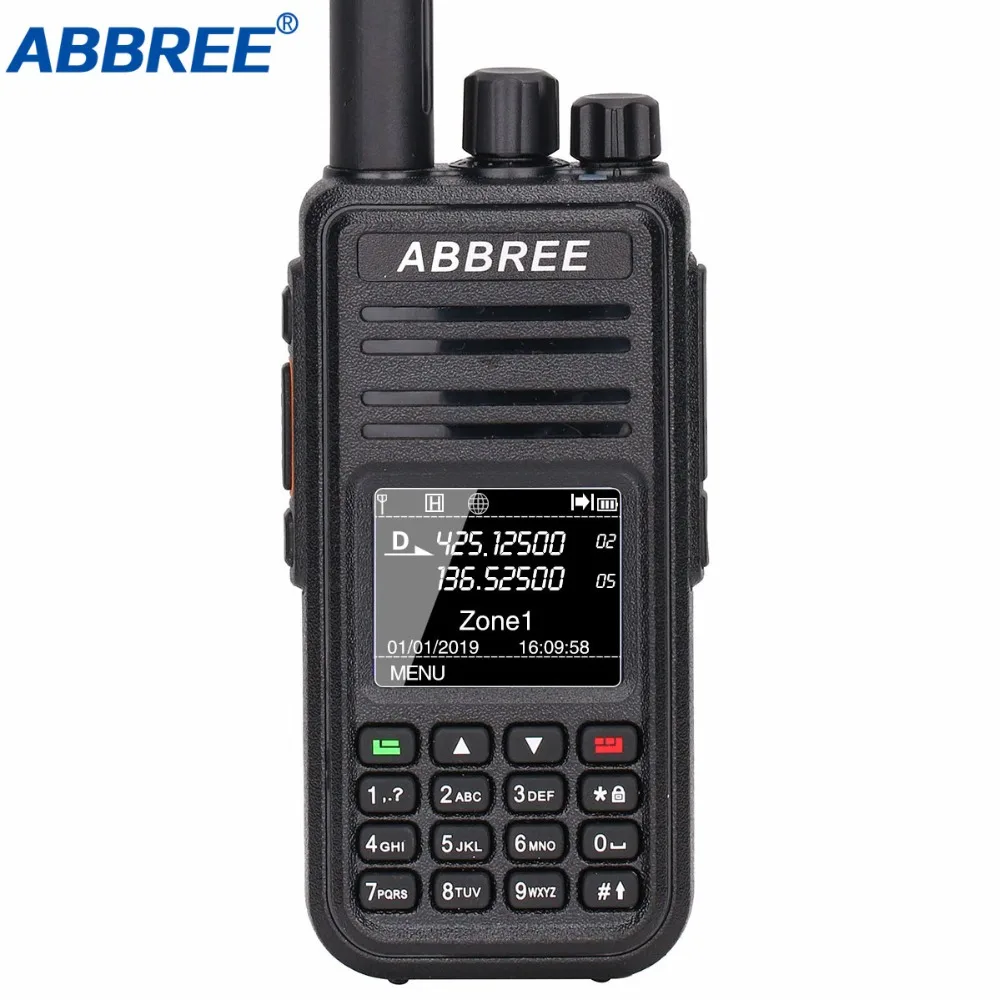 ABBREE AR UV380 (GPS) Walkie Talkie DMR VHF UHF Dual Band 136 174 & 400 480MHz Time Slot Tier 1 2 Digital HF Transceiver|Рации| |