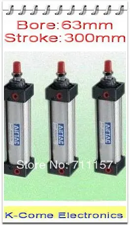 Пневматический цилиндр Airtac типа 63 мм диаметр отверстия 300 ход SC 63-300 63X300 стандарт