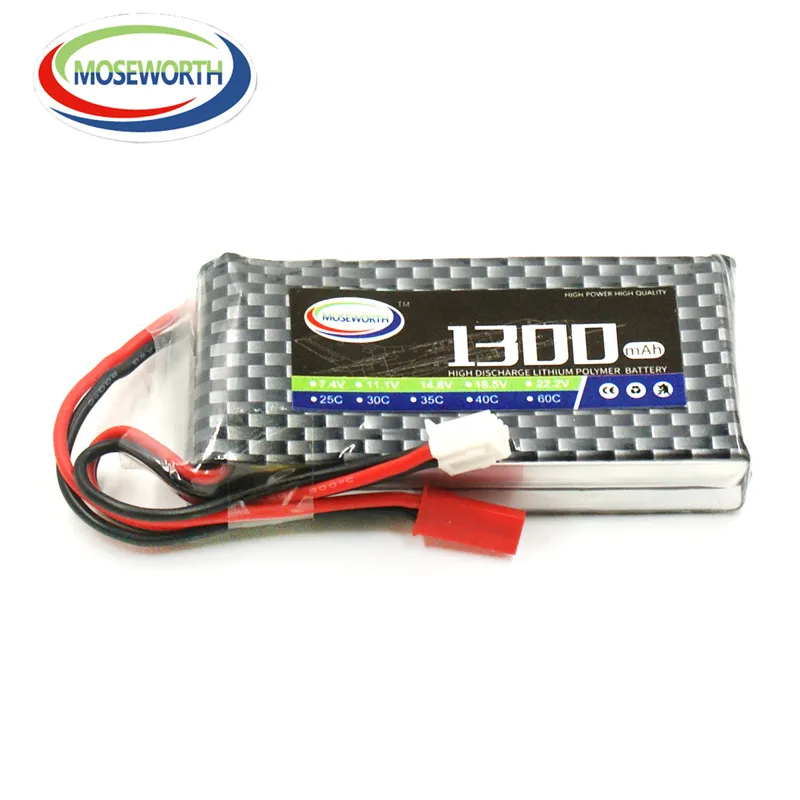 2 шт. аккумулятор Lipo 2S 7 4 в 1300 мАч 60C для радиоуправляемых игрушек радиоуправляемый