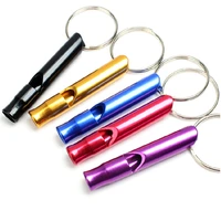 200pcslot aluminum alloy whistle for outdoor emergency survival safety sport camping hunting travel kit