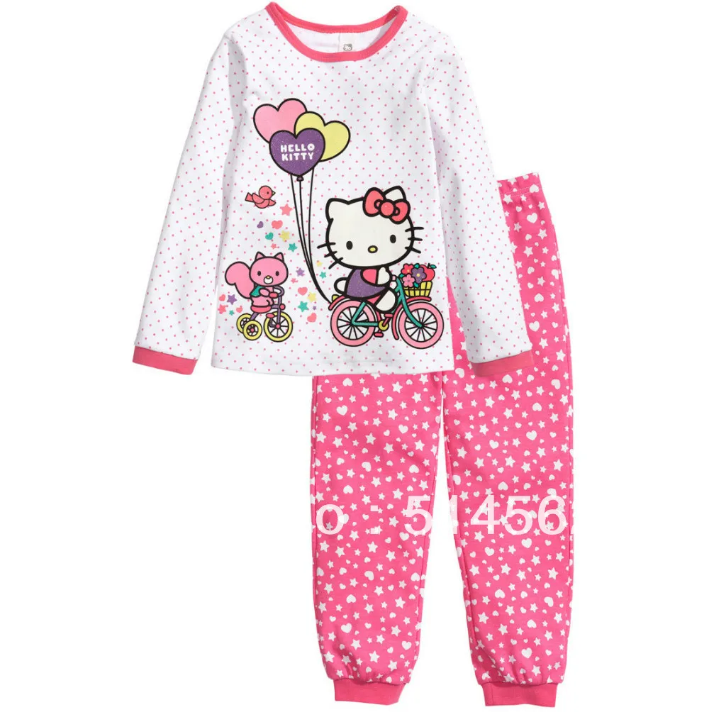 pajamas children's pajama sets kids tracksuits girls pyjamas sleepwear long sleeve shirts pants pyjama PJ'S Free shipping m07 |