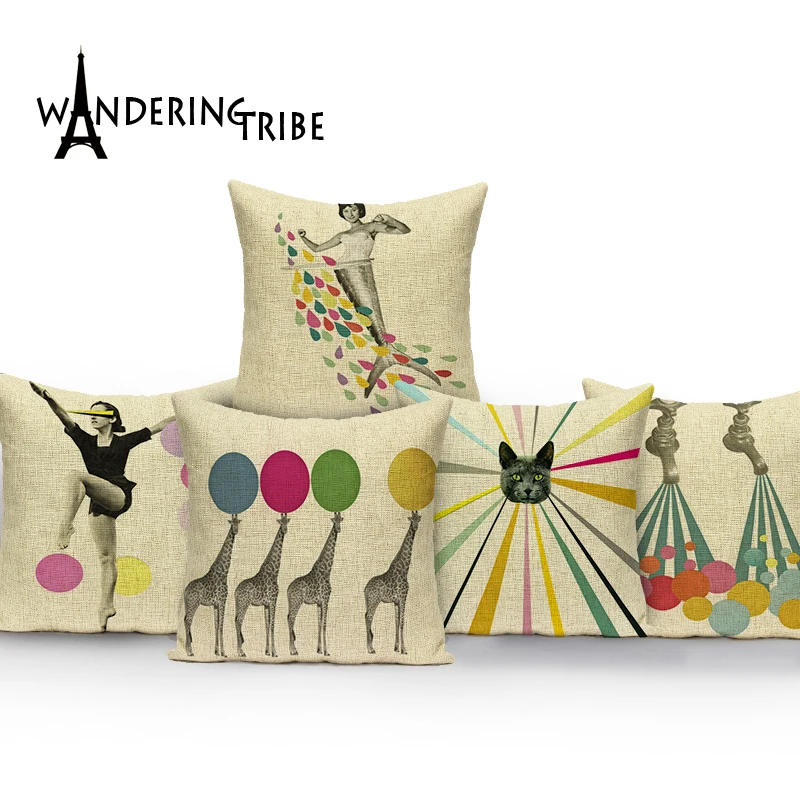 2018 новые черно белые геометрические чехлы для подушек домашние диванные подушки