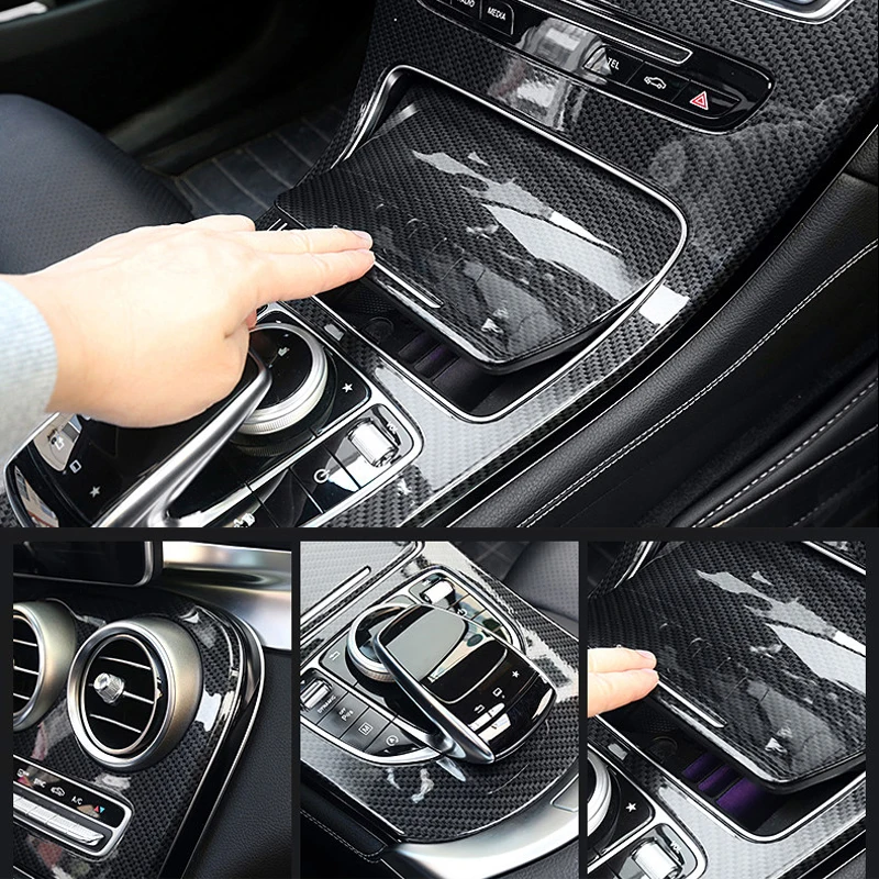 2 шт. декоративные панели центральной консоли Mercedes Benz C class W205 2015-2017/GLC X253 2016-2017 |