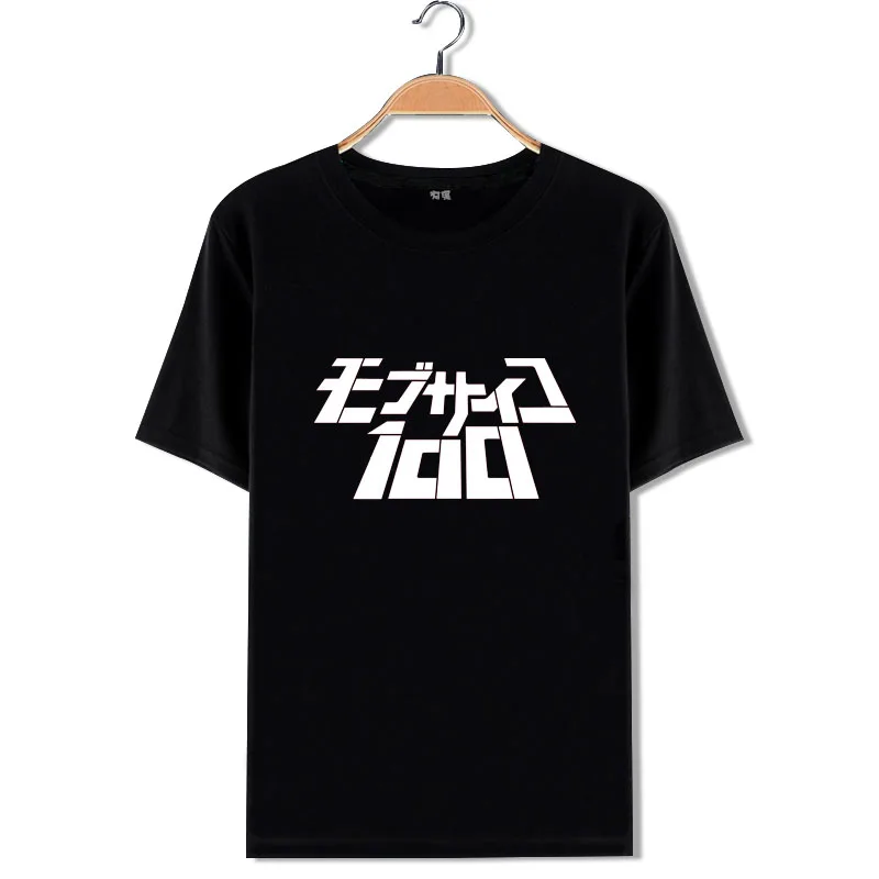 New Anime Mob Psycho 100 T-shirt Mobu Saiko Hyaku cosplay T shirt Fashion Men cotton base Tees | Мужская одежда