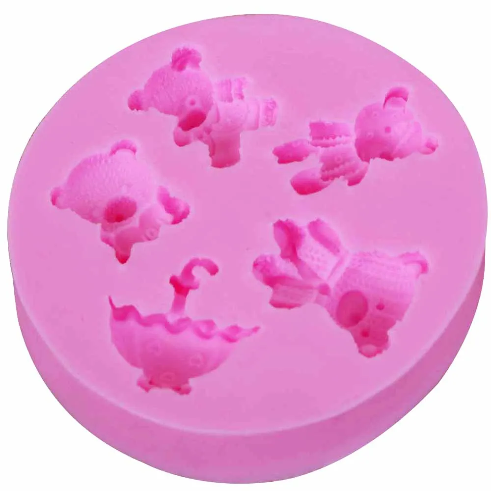 10 шт./компл. 3D Мультяшные разные зоны с медведем бриллиантовые конфеты желе