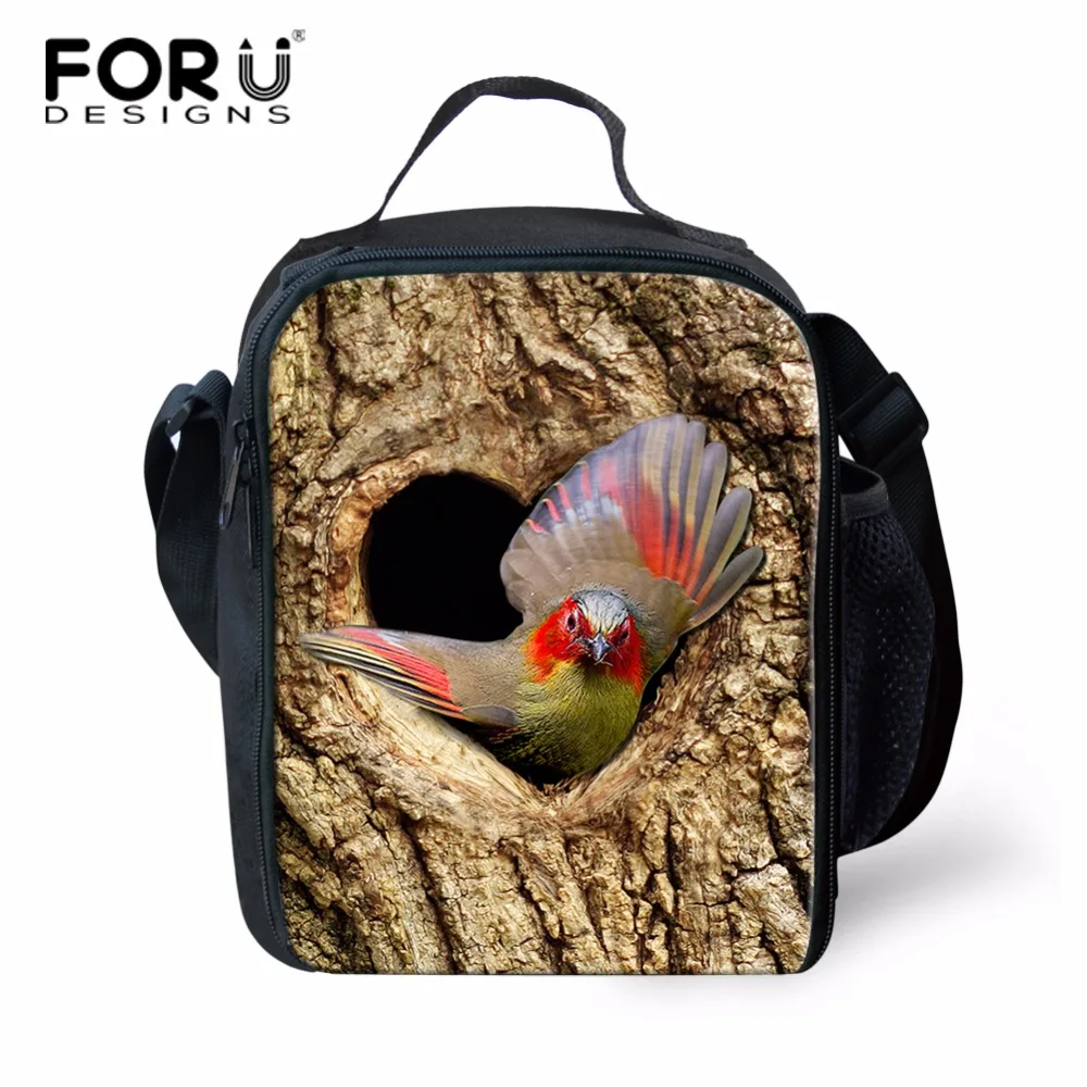 Портативная Изолированная Холщовая Сумка для ланча FORUDESIGNS Pecker термальные сумки