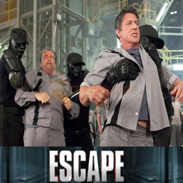 Новые тюремные охранники маска план побега фильм Stallone Facepiece косплэй аксессуары