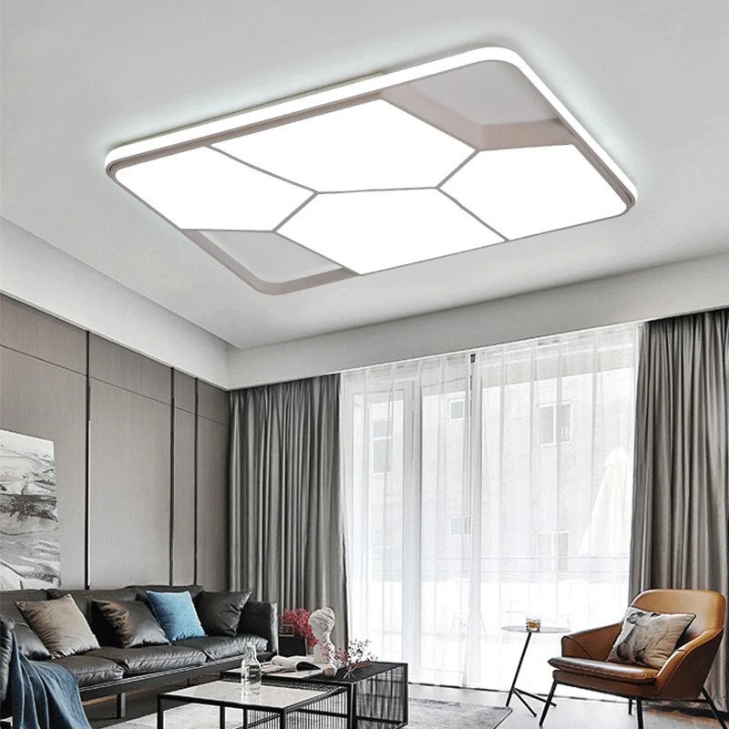 Новые креативные современные светодиодные потолочные лампы черного и белого