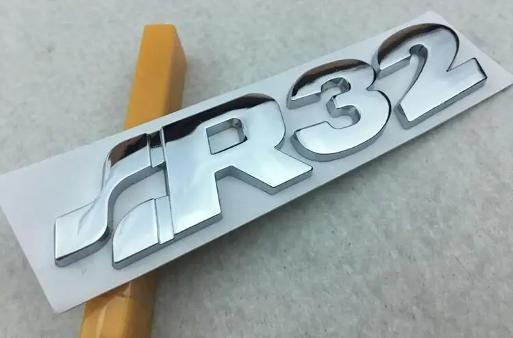 40 шт. хромированный металлический R32 R36 автомобильный Стайлинг SR32 Автомобильная