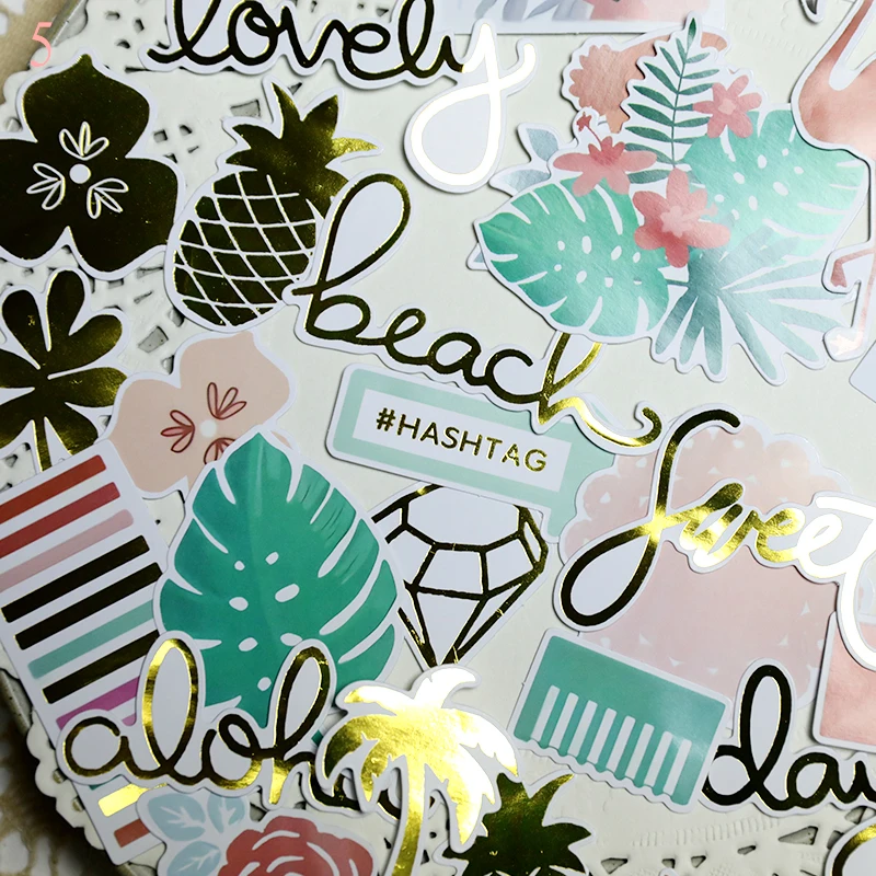 36 шт. бумажные стикеры с фламинго для скрапбукинга | Дом и сад