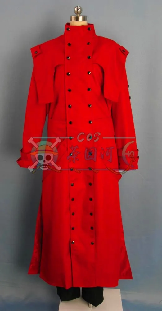 Trigun Vash The Stampede наряд Куртка Пальто Косплей Костюм на заказ