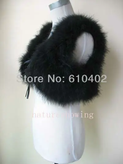 Женский кружевной жилет из натурального страусиного пера|real ostrich|ostrich feather furfur real |
