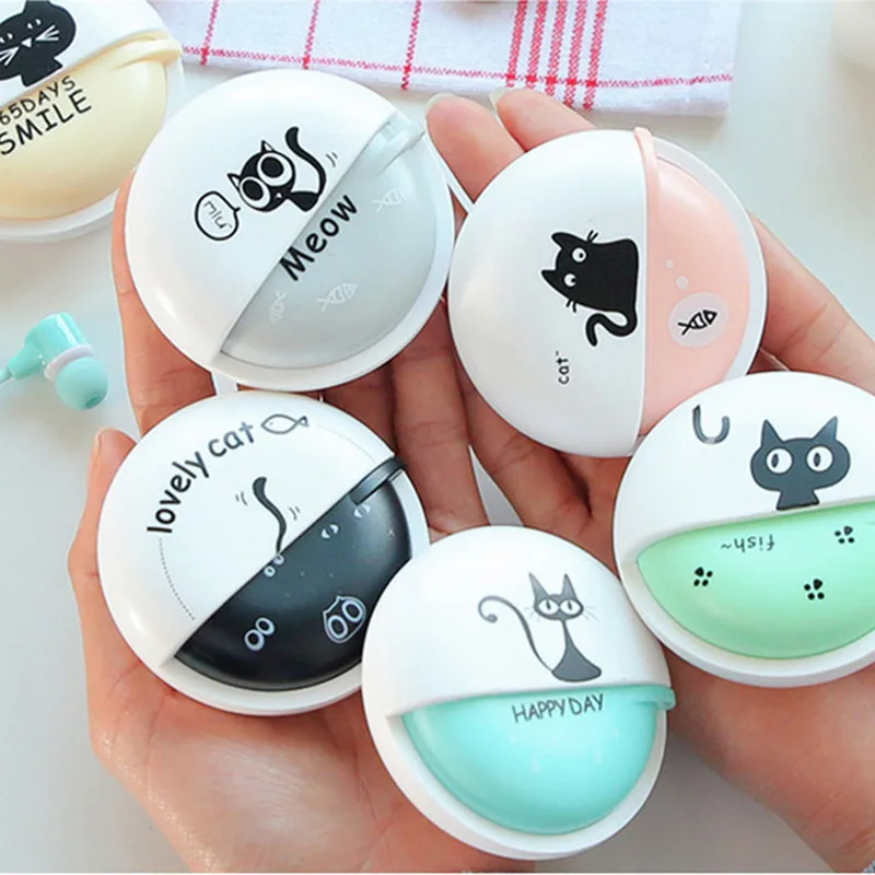 Милые наушники с рисунком кота для девочек стерео чехлом наушников iPhone Xiaomi детей