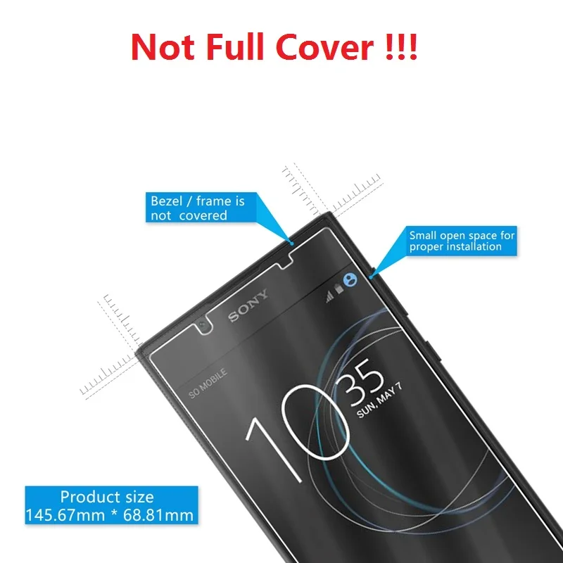 Защитное стекло для Sony Xperia L1 L2 закаленное Защита экрана защитная пленка из фольги