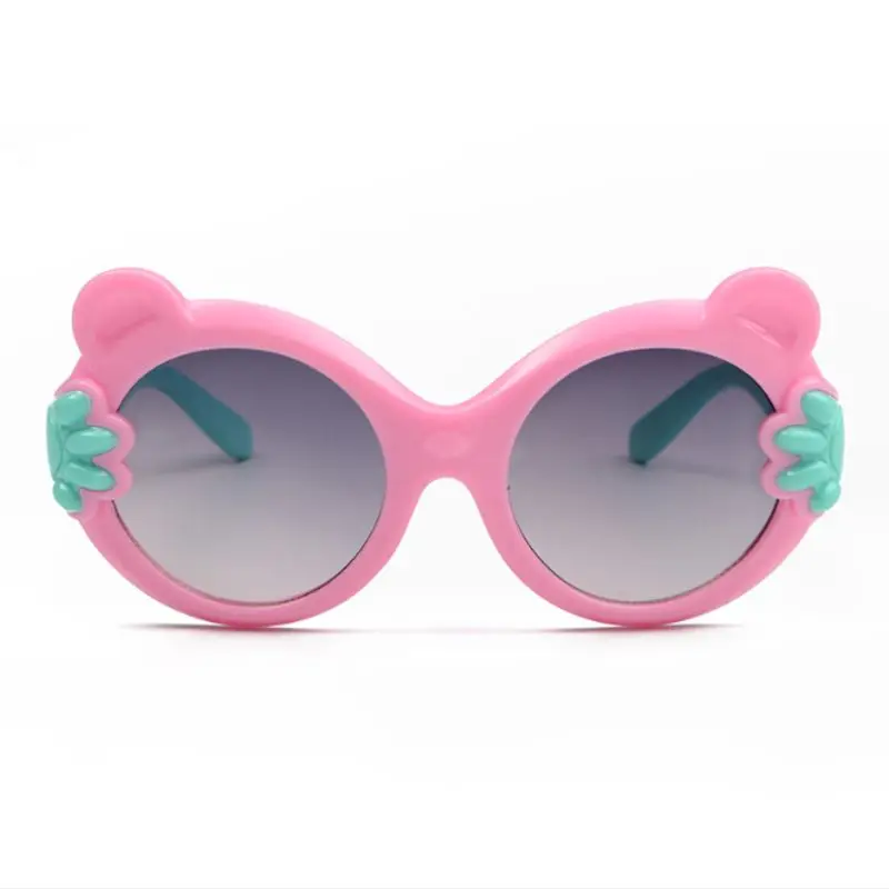 Детские солнцезащитные очки 2019 милые круглые с жабой UV400 пластиковые спортивные