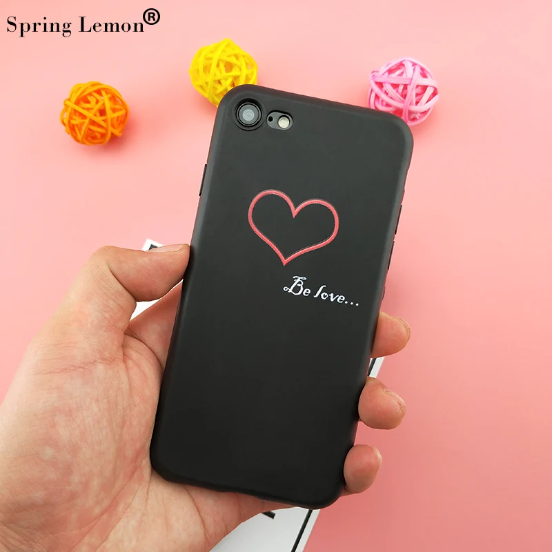 Spring Lemon BeLove Heart Soft Cover Case For iPhone 8PLUS 8 7 7PLUS X 6 6S 6PLUS PLUS 5 5S |
