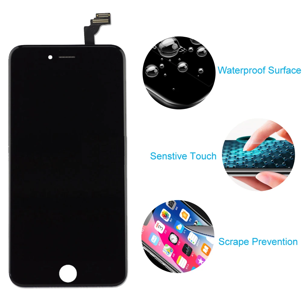 Роскошный костюм ЖК-дисплей экран для iPhone 6 Plus AAA качество ЖК-дигитайзер сборка plus
