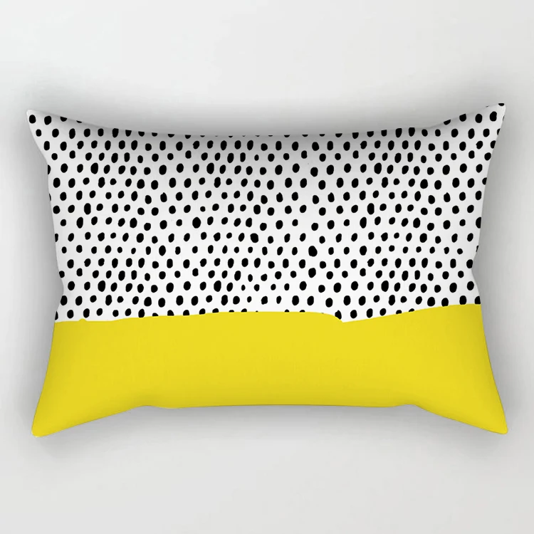 Желтый серый Мрамор геометрический Чехлы Home Decor бархатное покрытие для подушки 30x50 см Декоративные наволочки для подушки Винтаж Pillowsham