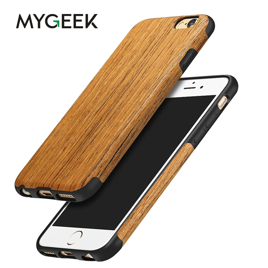 Mygeek деревянная крышка Роскошный футляр для мобильного телефона чехол iPhone 7 8 plus X