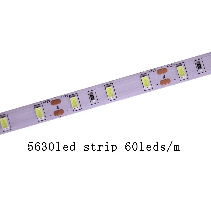 5630-60leds-1m SMD 2835 5630 5050 60/120/240/480 светодиодов/m цветных(RGB) светодиодных лент: 5 м 300/600/1200/2400 светодиодов/M DC12V 24V W RGB LED полосы света Гибкие светодиодные ленты - Испускаемый цвет: 5630-60leds-1m
