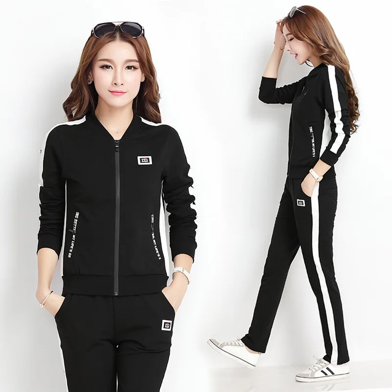 Новый весенне-осенний костюм для отдыха корейская модная и спортивная одежда