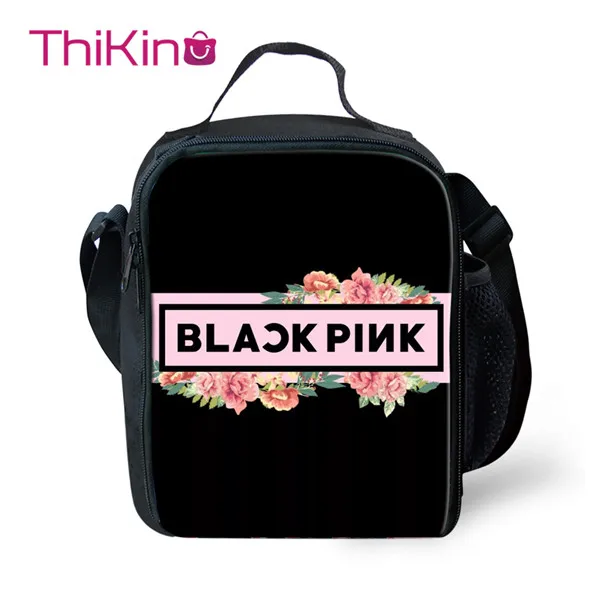 Thikin Blackpink KPop Девушки группа сумки для ланча для девочек подростков Мода портативный кулер мультфильм сумка с узором сумка для пикника - Цвет: CDZHL446G