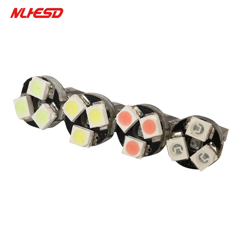 100 шт. T5 3528 1210 3 smd лампа для автомобиля светодио дный Dashboard лампы CANBUS Ошибка