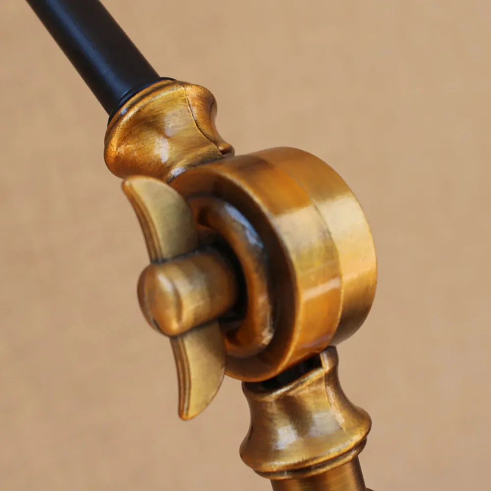 Винтажный античный черный стеклянный абажур Бесплатная регулировка длинная