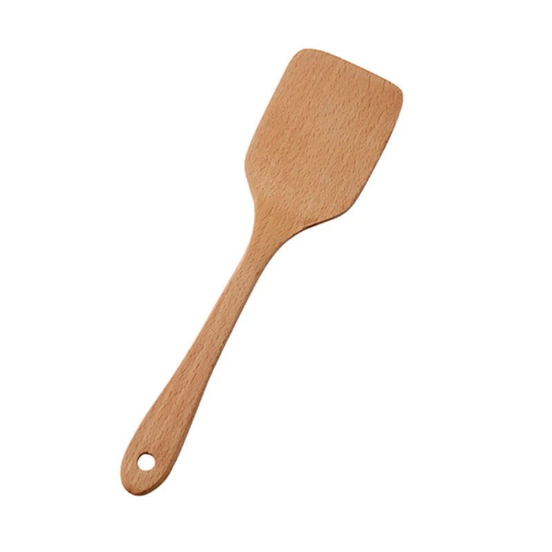 Wood Spatula 1 шт. кулинарная Лопатка деревянная лопатка с длинной ручкой лопатка с горизонтальными прорезями кухонная лопатка жареная Лопата деревянные инструменты для приготовления пищи кухонная утварь - Цвет: Wood Spatula