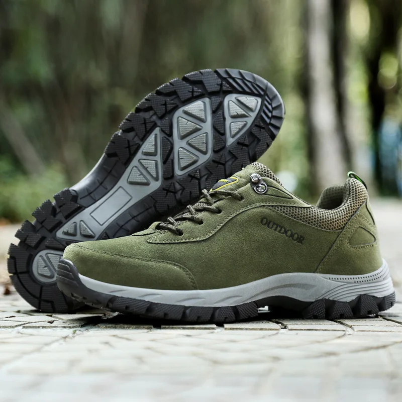 Hiking Shoes Men 2018 Genuine Leather Adult Climbing Male Black Lace-Up Winter Sneakers Tactical Boots | Спорт и развлечения