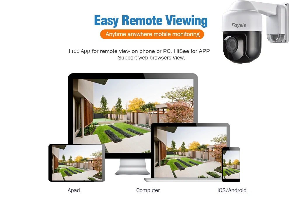 Безопасности " Нини Скорость купольная POE 1080 P PTZ Камера IP 2MP телеметрией 4X зум Аудио Микрофон IR60M p2P Phone View IP66 Водонепроницаемый