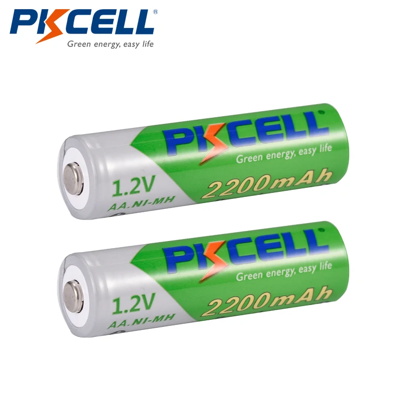 4 шт. PKCELL Bateria Recarregavel AA NiMH Низкая саморазряд прочный 1 2 в 2200 мАч Ni MH аккумуляторные