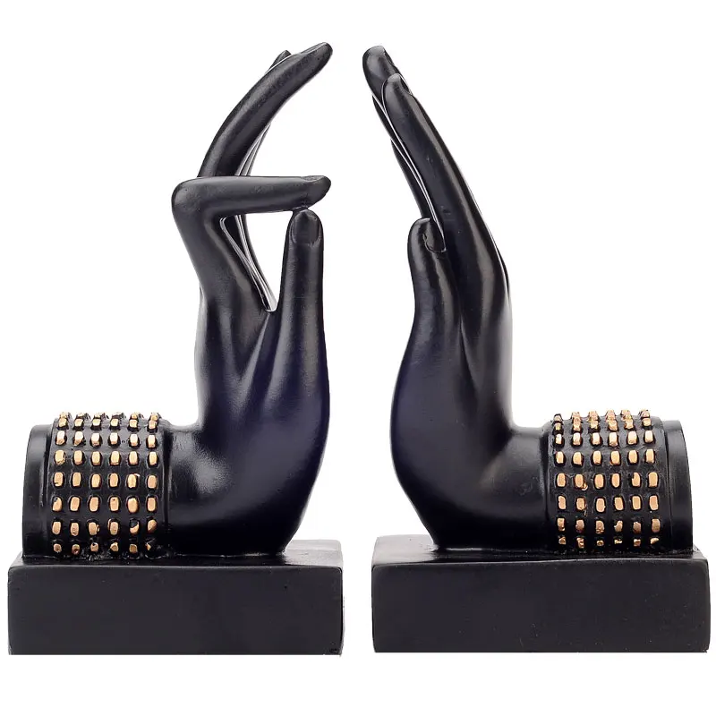 Ручной работы черный креативный винтажный ручной Будды декоративные концы книги